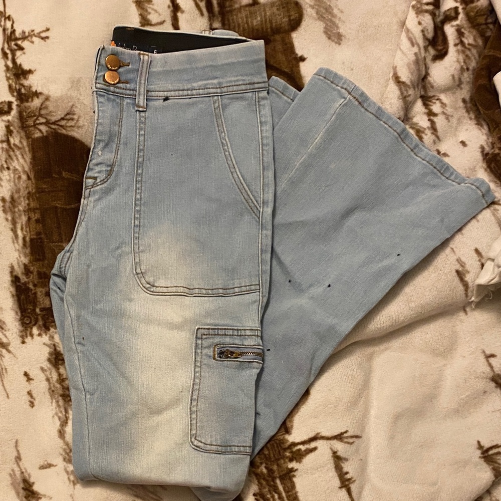 Casual Light Blue Men's Relaxed Jeans